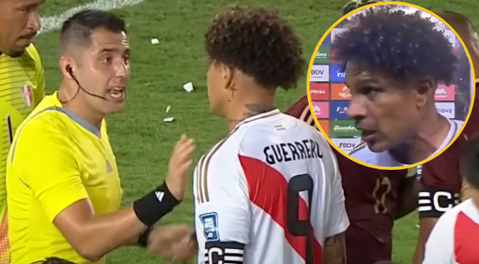 Paolo Guerrero pierde los papeles y grita al árbitro chileno tras perder contra Venezuela: “No me jo…”